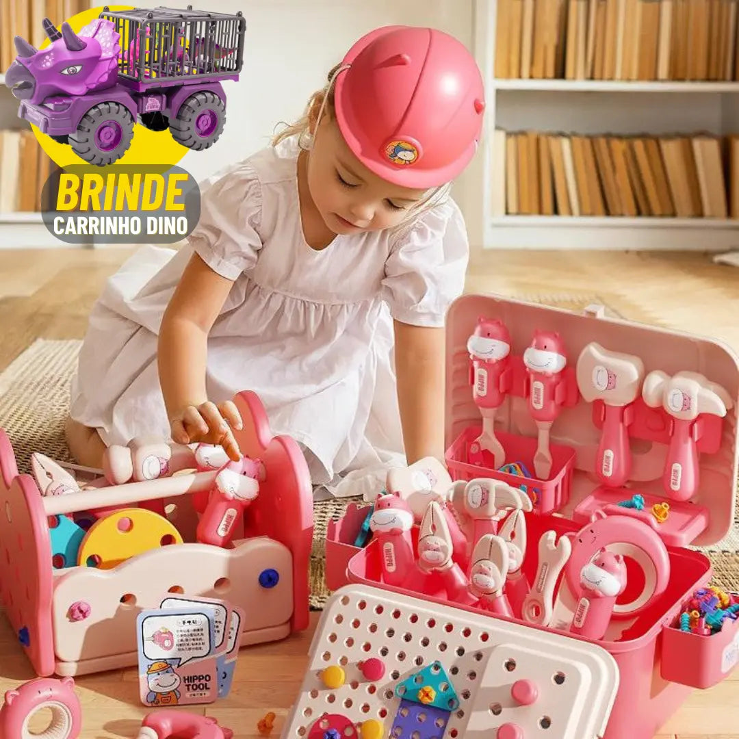 Kit Construtor Kids + Brinde Carrinho Dino