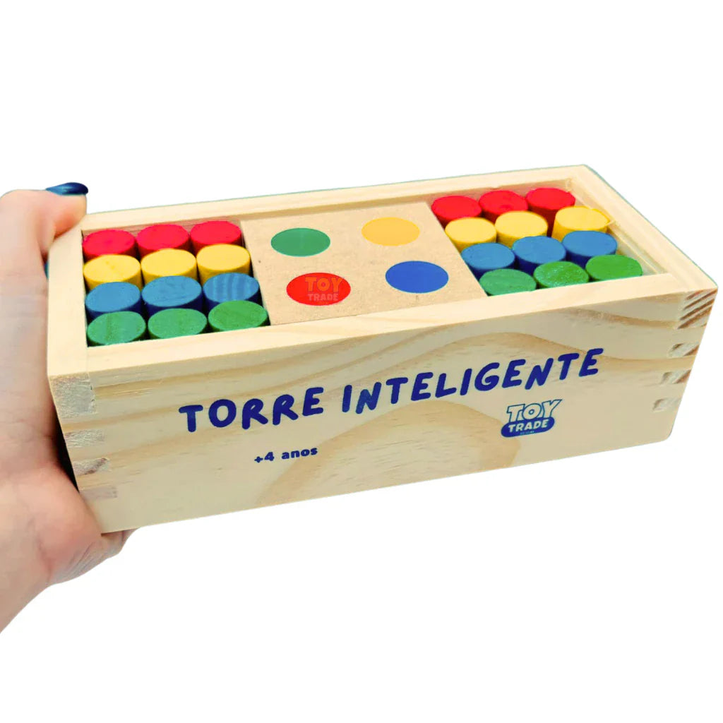 JOGO TORRE INTELIGENTE EM MADEIRA