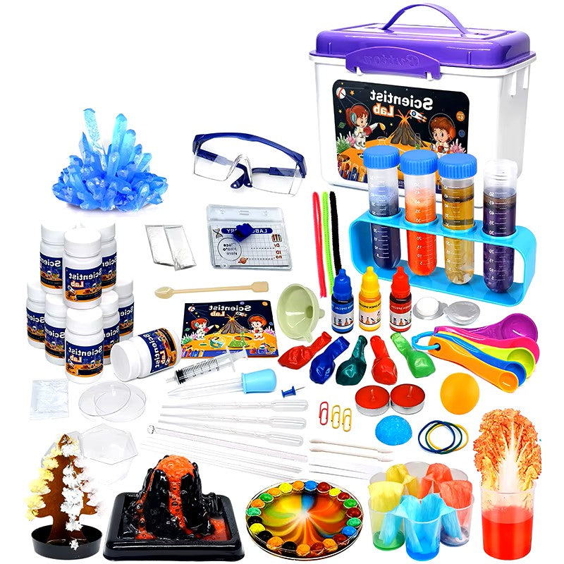 Ciência e Química Brinquedos Kit para Crianças, Experimentos de laboratório STEM, Jogos educativos, Venda quente, DIY, Brinquedo Educativo