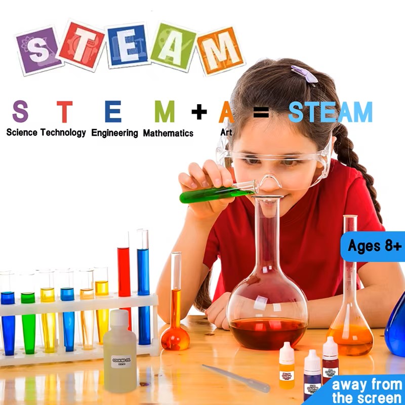 Ciência e Química Brinquedos Kit para Crianças, Experimentos de laboratório STEM, Jogos educativos, Venda quente, DIY, Brinquedo Educativo